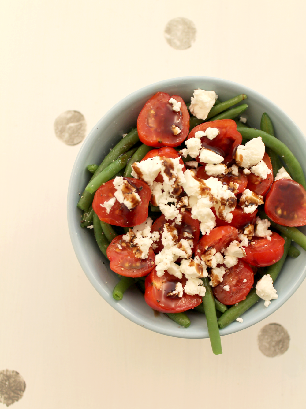 salade estivale haricots tomates cerises féta - Miss Blemish 